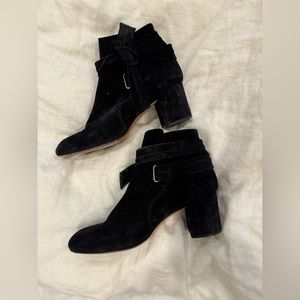 Rag and Bone suede black boots